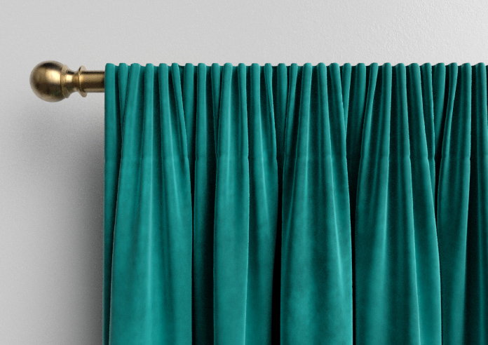 Odessa Velvet, Peacock - Made to Measure Curtains - Image 9